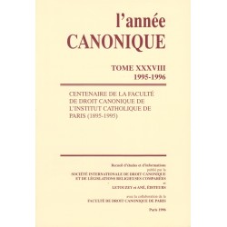 L'Année canonique XXXVIII Centenaire de la F.D.C de lInstitut c