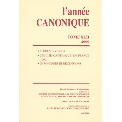 L'Année canonique XLII (2000) Études diverses