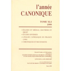 L'Année canonique XLI (1999) Églises et médias