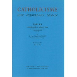 Catholicisme Tables, Fasc. 81 N-O-P