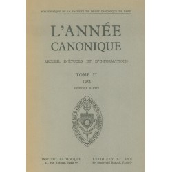 L'Année canonique II à VIII, le tome