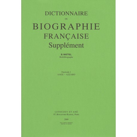 DBF Supplément fasc.1