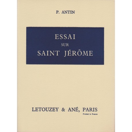 Essai sur Saint Jérôme