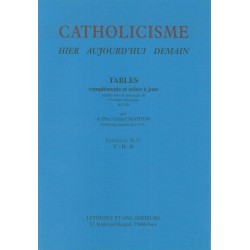 Catholicisme Tables Fasc. 76-77 C-D-E