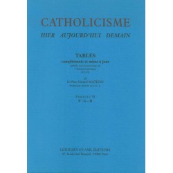 Catholicisme Tables Fasc. 78 F-G-H