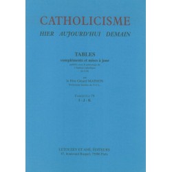 Catholicisme Tables Fasc. 79 I-J-K