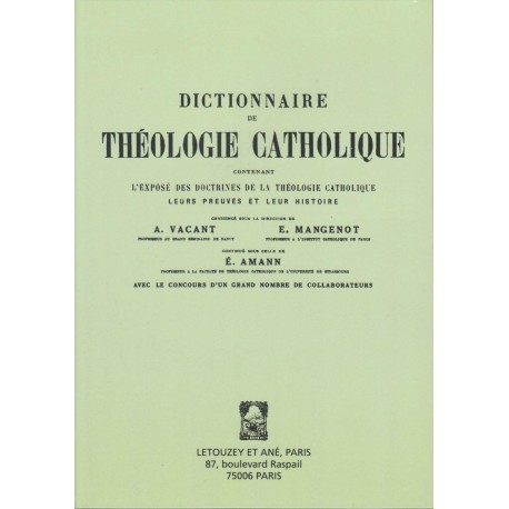 Dictionnaire de la Théologie Catholique DVD