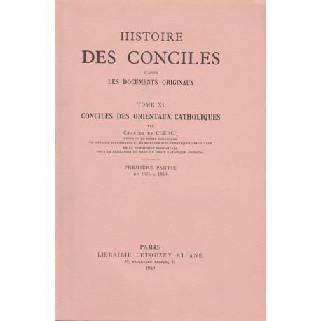 Histoire des conciles XI/1 1575-1849