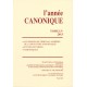 L'année canonique LV (2013)