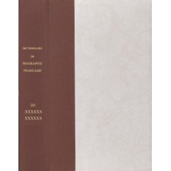 Dictionnaire de Biographie française cartonnage 1/2 toile