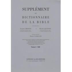 Supplément au Dictionnaire de la Bible, I-XIII brochés