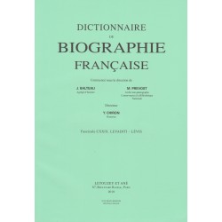 Dictionnaire de Biographie française, fasc. 129